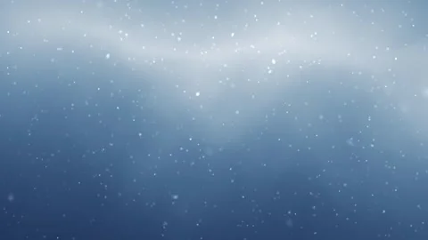 Seamless loop foggy blue sky with snowflakes animation Stock Footage 339717401