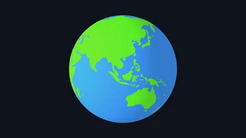 Seamless loop footage of planet earth spinning on isolated black background. Stock Footage 263734905