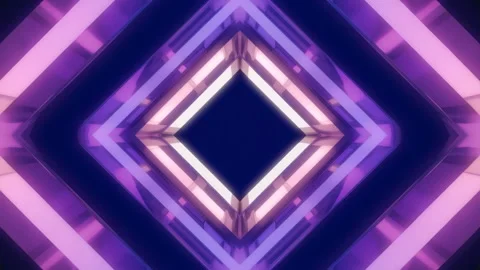 Seamless Loop Futuristic Neon Diamond Tunnel Animation Stock Footage 319076213