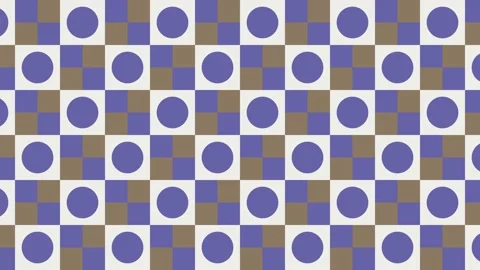 Seamless loop geometric mosaic with very peri violet elements Stock Footage 172132519