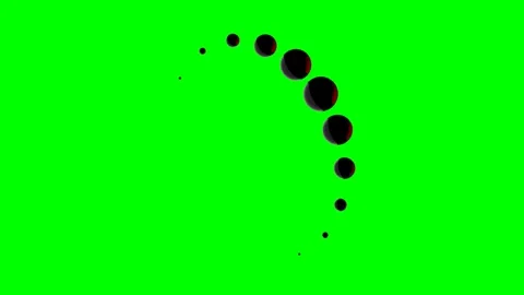Seamless Loop of Geometric Spheres Pulsing in Synchronized Circular Pattern.. Stock Footage 305856443
