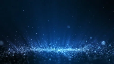 Seamless loop, Glitter white blue particles stage. Stock Footage 230225877