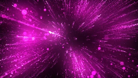 Seamless Loop of Glowing Abstract Particles Video stock 346141532