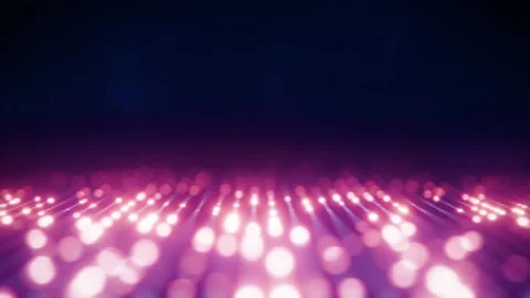 Seamless loop of glowing lights pattern in neon colors background Stock Footage 347875851