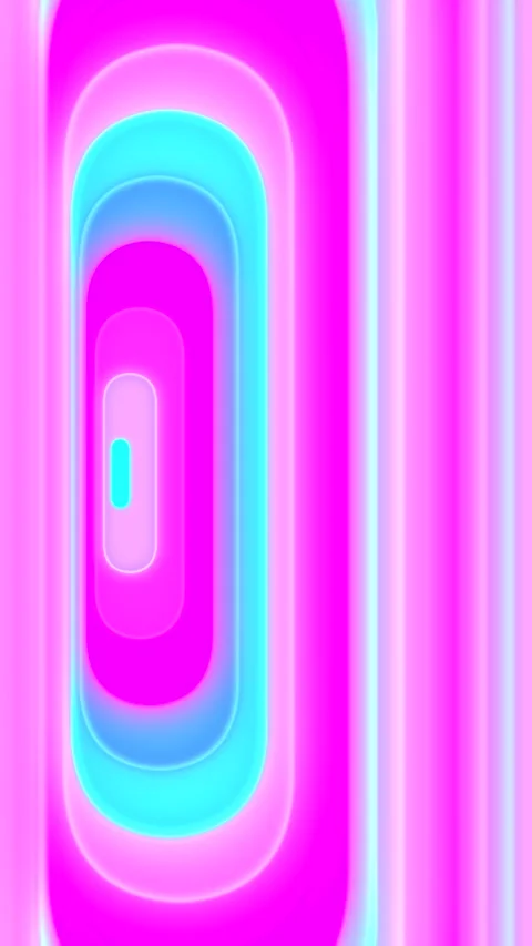 Seamless Loop of Glowing Neon Geometric Shapes. Vertical Background Video stock 263686393