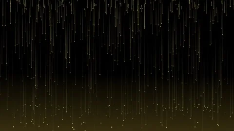 Seamless Loop of Golden Digital Rain Stock Footage 345625270