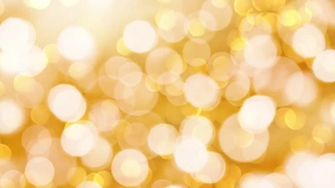 Seamless loop - Golden holiday bokeh lights background, HD video Stock Footage 81655433
