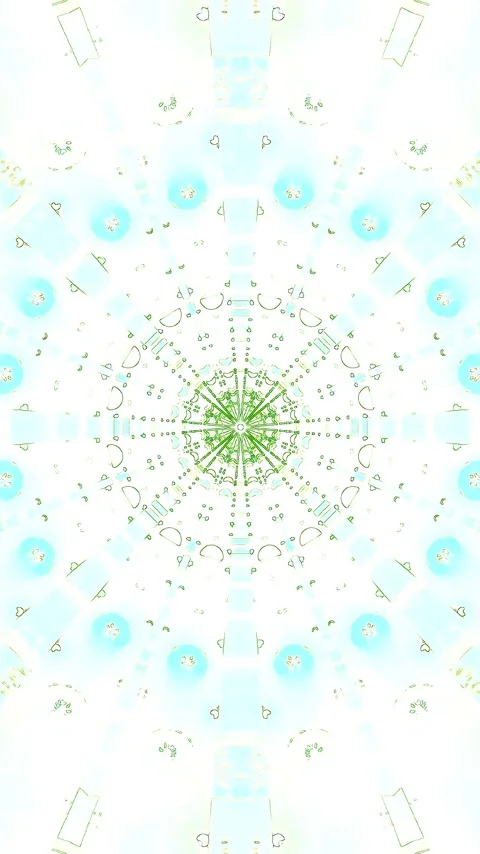 Seamless loop of a green tunnel video vj loop screensaver creating a mesmer.. Stock Footage 321570021