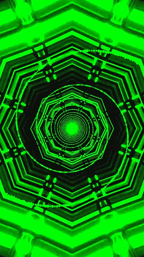 Seamless loop of a green tunnel visual experience perfect for video display.. Stock Footage 321265208
