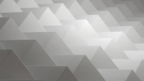 Seamless loop of grey and white triangles. Stock-Footage 164354892