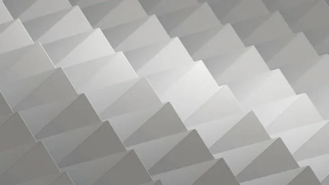 Seamless loop of grey and white triangles. Stock-Footage 164556912