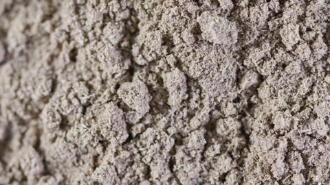 Seamless loop of ground spice powder rotating close-up Stock Footage 344949106