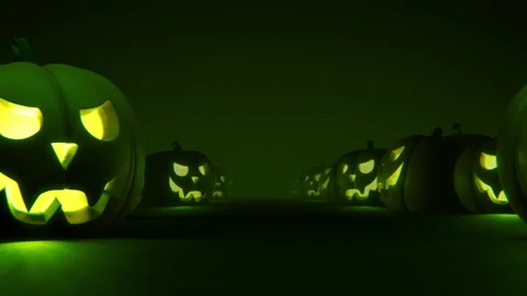 Seamless loop Halloween mood animation. Camera moves Stock Footage 160406522