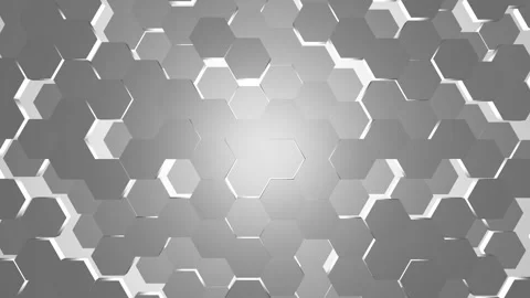 Seamless loop hexagon pattern background Stock Footage 323962917