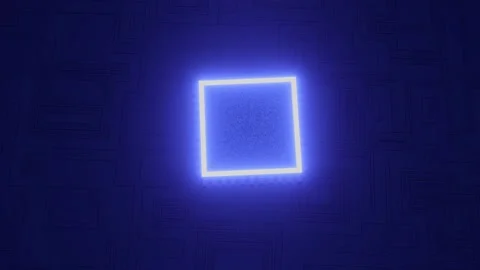 Seamless loop High Tech CPU Processing Data 3D animation. Signals from the chip Stock Footage 243578052