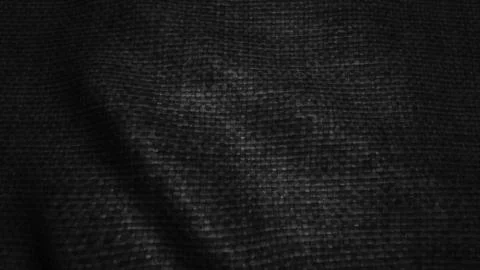 Seamless loop with highly detailed black fabric texture Illustrazione stock
