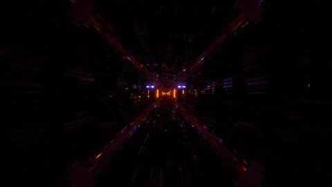 Seamless Loop of Interstellar Travel 3d illustration background Illustrazione stock