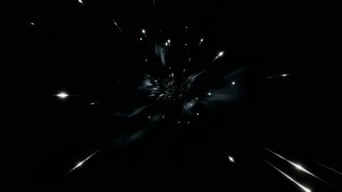 A seamless loop of interstellar travel through a blue wormhole Stock Footage 108738315
