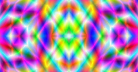 Seamless Loop of Iridescent Fluorescent Complex Symmetric Pattern Loop Видео 164130773