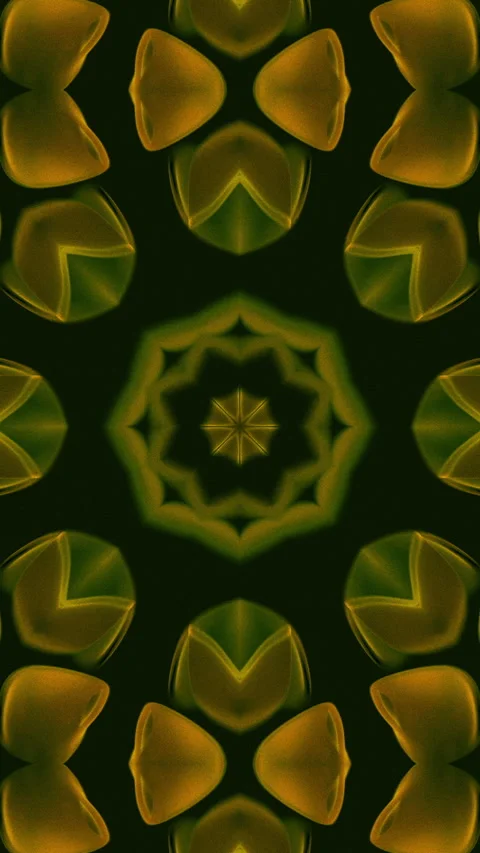 Seamless loop kaleidoscope motion on dark background  Stock Footage 331654655