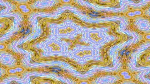 Seamless loop kaleidoscopic animation based on painted zebra stripes. Stock Footage 113569188