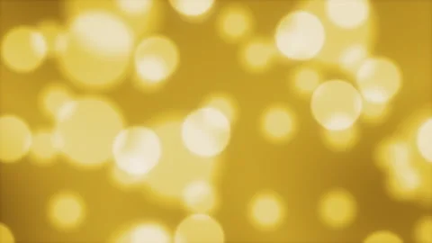 Seamless loop of large golden bokeh circles on a dark gold background Stock Footage 345145031