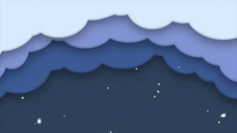 Seamless loop. Looped video of flat clouds moving on dark blue background Video stock 143954582