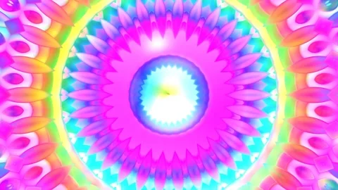Seamless Loop of Mandala Meditation Loopable Background Video Stock Footage 220155557