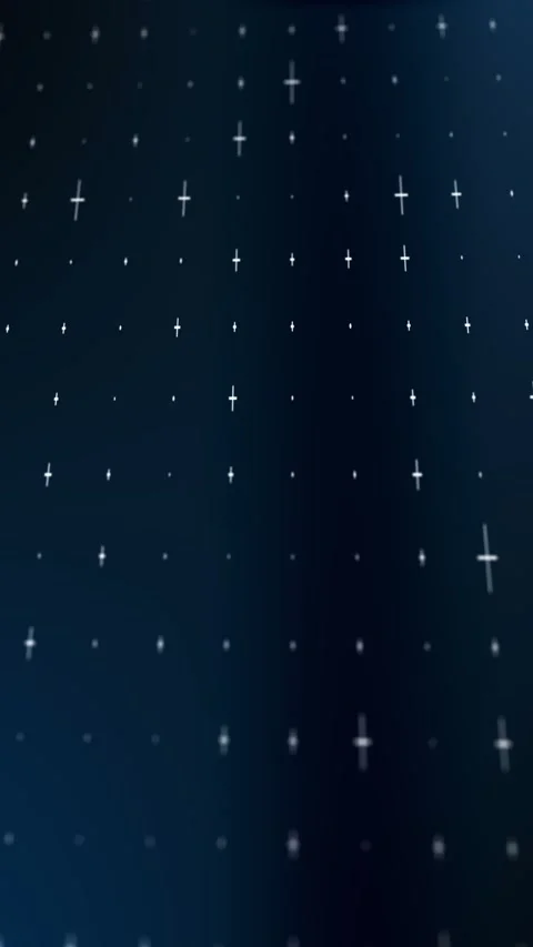 Seamless loop of minimal blue plus grid on dark tech background, clean futu.. Stock Footage 340515854