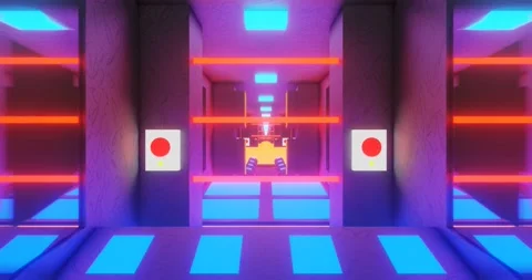 Seamless loop motion glowing tunnel. Stock Footage 137381941