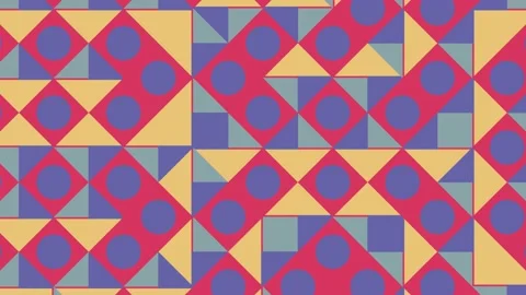 Seamless loop motion graphic background in a flat design 스톡 동영상 188084589