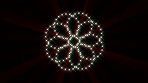 Seamless loop of motion graphic burst in neon red color Stock Footage 148252543