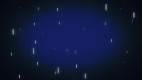 Seamless loop motion graphic of glowing digital rain and tech particle data Stock Footage 347956483