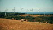 Seamless Loop Motion-Photo (Cinemagraph) Of Only One Wind Turbine Spinning Stock Footage