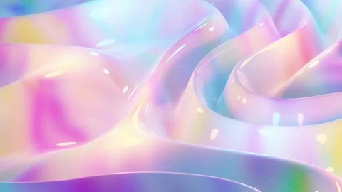 Seamless Loop Of Moving Waves. Abstract Satisfying Animation. Stock Footage 131236520