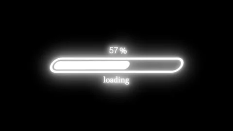 Seamless Loop Neon Loading Bar Animation for Multimedia and Technology Projec Stock Footage 337077927