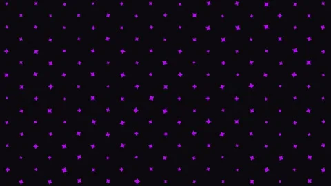 Seamless Loop Pattern Of Rotating Purple Four-Pointed Sparkle Stars Stock Footage 332006815