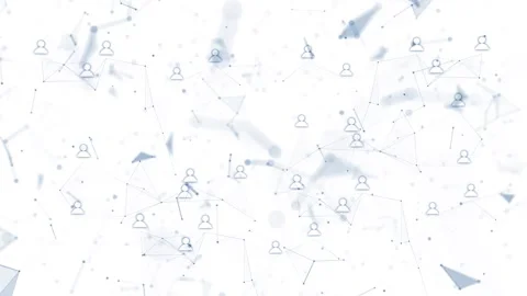 Seamless loop people connection network background Stock Footage 324198138