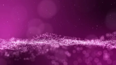 Seamless loop, pink and glow dust particle abstract background. Stock Footage 86815223