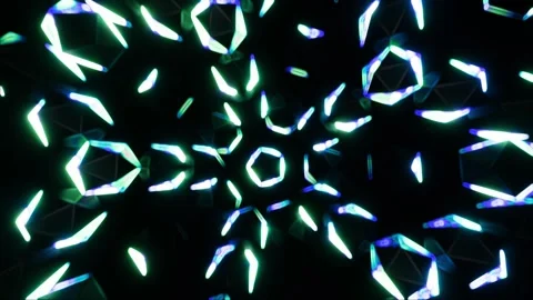 seamless loop Psychedelic 3D 4k kaleidos... | Stock Video | Pond5