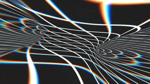 Seamless loop Psychedelic Optical Illusion. Intricate, swirling lines Stock Footage 280106398
