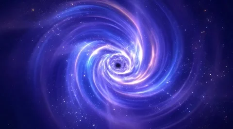 Seamless loop of pulsating blue smoke Stock Footage 331456053