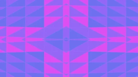 Seamless Loop of Purple and Pink Geometric Symmetrical Triangle Pattern Stock Footage 327900133
