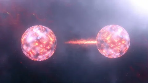 Seamless Loop Quantum state Two particles share coherence Stock Footage 154955665