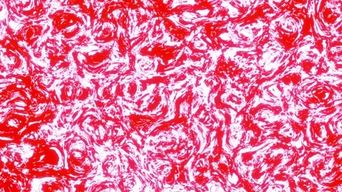 Seamless loop red animated three-dimensional patterns. animated texture liquid Video stock 239548821