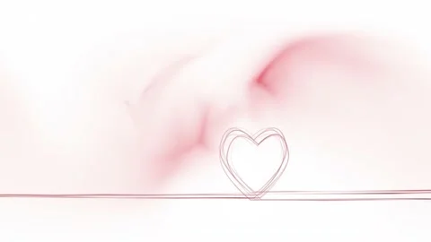 Seamless loop red drawing heart stroke lines animation Vídeos de archivo 229764138