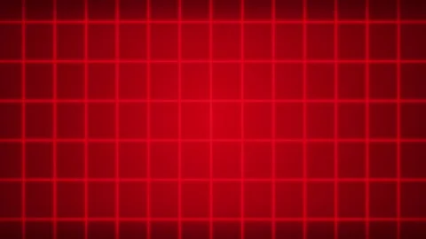 Seamless loop red grid pattern background animation Stock Footage 332840182