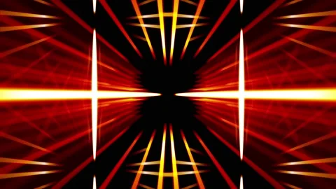 Seamless loop of red light rays 5 mirror effect Stock Footage 148252651