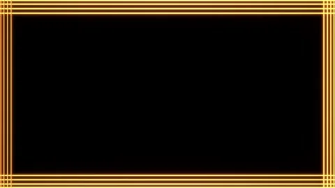 Seamless loop retro animation rectangle glowing neon lights frame 4K video 動画素材 281071375