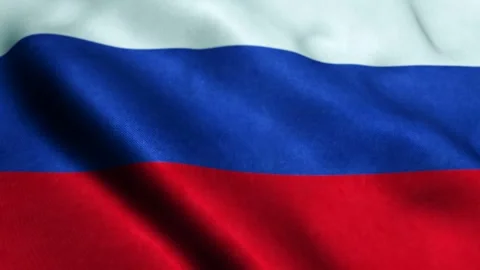 Seamless loop of the Russian flag waving in the wind. 스톡 동영상 240174243